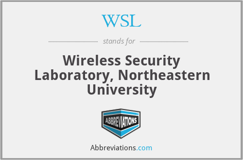 WSL - Wireless Security Laboratory, Northeastern University