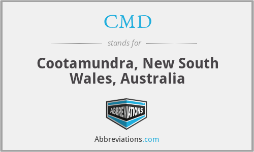 CMD - Cootamundra, New South Wales, Australia