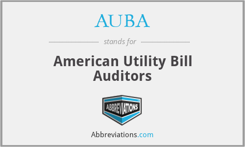 AUBA - American Utility Bill Auditors