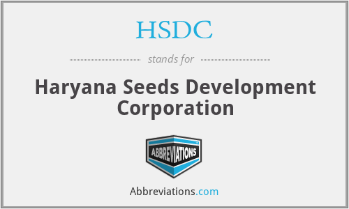 HSDC - Haryana Seeds Development Corporation