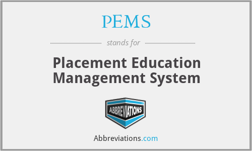 PEMS - Placement Education Management System