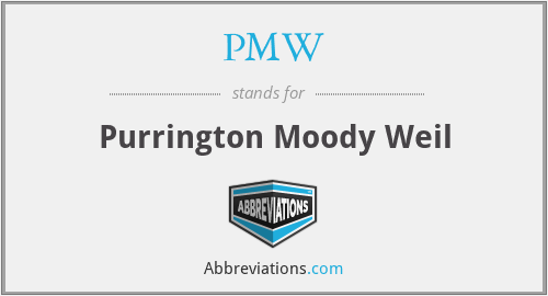 PMW - Purrington Moody Weil