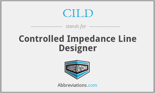 CILD - Controlled Impedance Line Designer