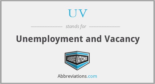 UV - Unemployment and Vacancy