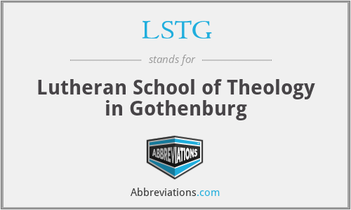 LSTG - Lutheran School of Theology in Gothenburg