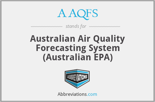AAQFS - Australian Air Quality Forecasting System (Australian EPA)