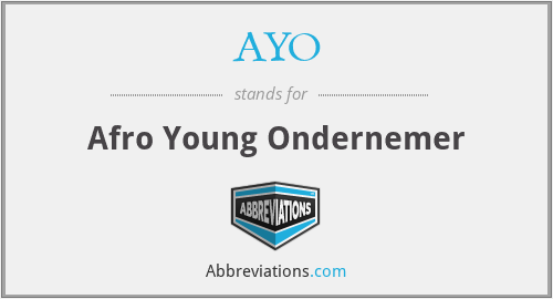 AYO - Afro Young Ondernemer