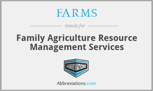 FARMS - Family Agriculture Resource Management Services