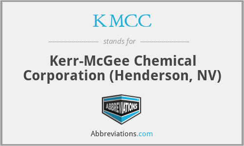 KMCC - Kerr-McGee Chemical Corporation (Henderson, NV)