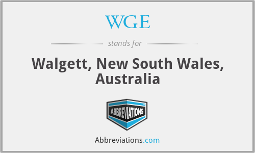 WGE - Walgett, New South Wales, Australia