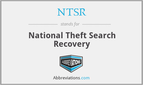 NTSR - National Theft Search Recovery