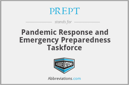 PREPT - Pandemic Response and Emergency Preparedness Taskforce