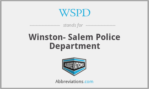 WSPD - Winston- Salem Police Department