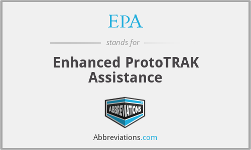 EPA - Enhanced ProtoTRAK Assistance
