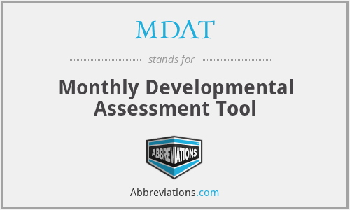 MDAT - Monthly Developmental Assessment Tool