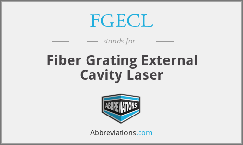 FGECL - Fiber Grating External Cavity Laser