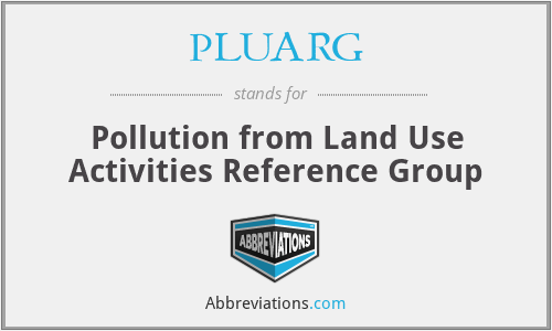 PLUARG - Pollution from Land Use Activities Reference Group