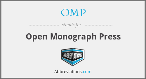 OMP - Open Monograph Press