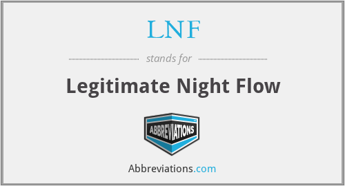 LNF - Legitimate Night Flow