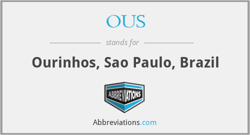 OUS - Ourinhos, Sao Paulo, Brazil