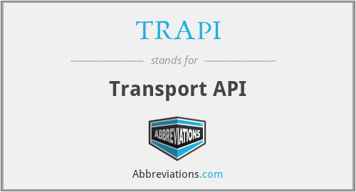 TRAPI - Transport API