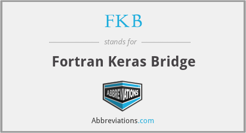 FKB - Fortran Keras Bridge
