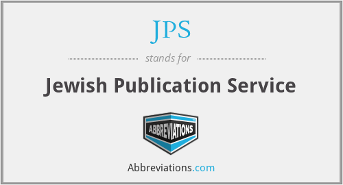 JPS - Jewish Publication Service