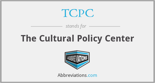 TCPC - The Cultural Policy Center