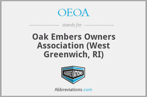 OEOA - Oak Embers Owners Association (West Greenwich, RI)