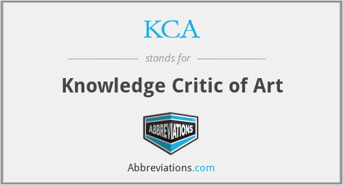 KCA - Knowledge Critic of Art