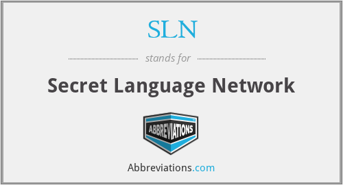 SLN - Secret Language Network