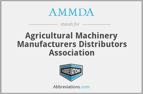 AMMDA - Agricultural Machinery Manufacturers Distributors Association