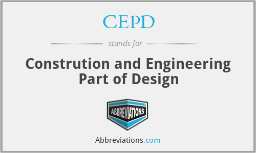CEPD - Constrution and Engineering Part of Design