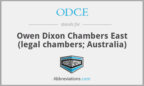 ODCE - Owen Dixon Chambers East (legal chambers; Australia)