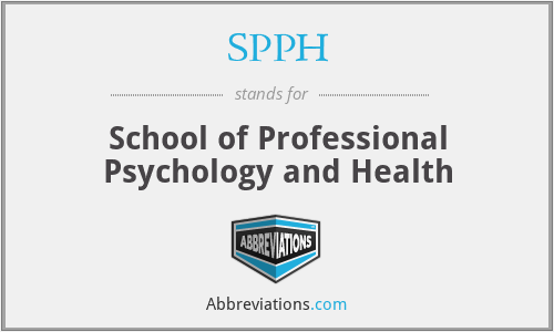 SPPH - School of Professional Psychology and Health