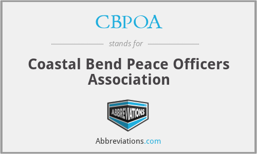 CBPOA - Coastal Bend Peace Officers Association