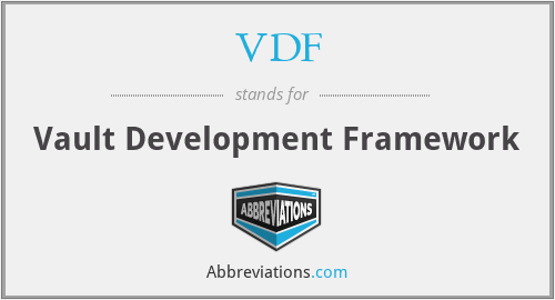 VDF - Vault Development Framework