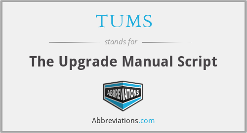 TUMS - The Upgrade Manual Script