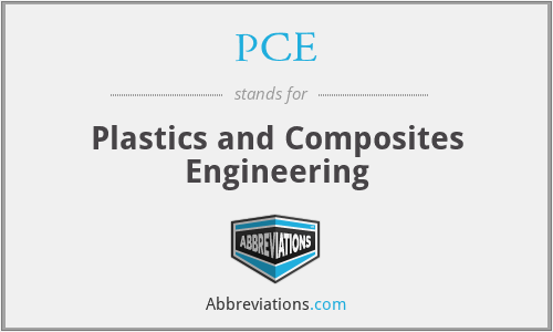 PCE - Plastics and Composites Engineering