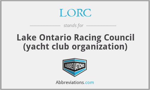 LORC - Lake Ontario Racing Council (yacht club organization)