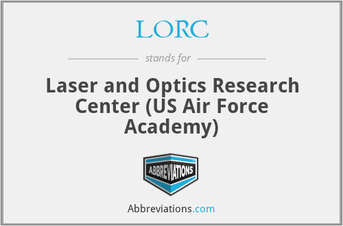 LORC - Laser and Optics Research Center (US Air Force Academy)