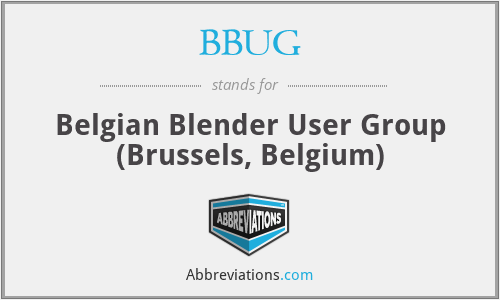 BBUG - Belgian Blender User Group (Brussels, Belgium)