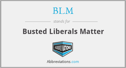 BLM - Busted Liberals Matter