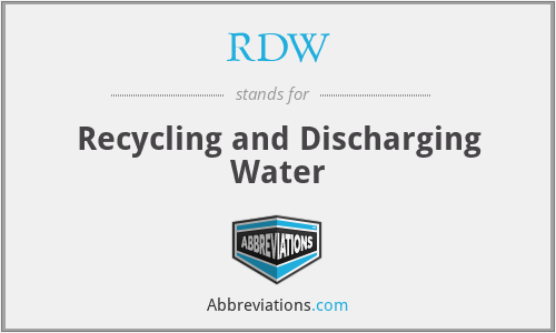 RDW - Recycling and Discharging Water