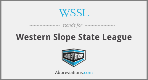 WSSL - Western Slope State League