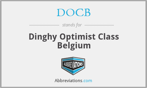DOCB - Dinghy Optimist Class Belgium