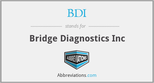 BDI - Bridge Diagnostics Inc