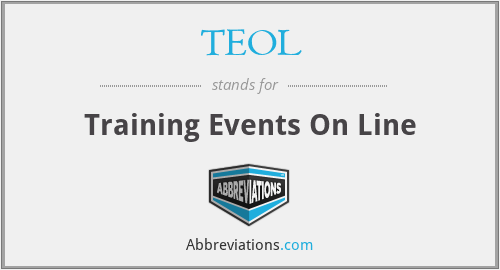 TEOL - Training Events On Line