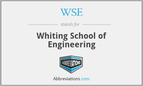 WSE - Whiting School of Engineering