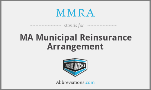 MMRA - MA Municipal Reinsurance Arrangement